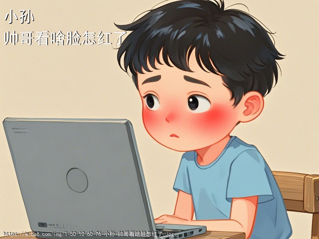 小孙帅哥看啥脸怎红了搞笑图片